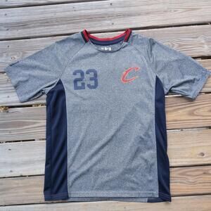 LeBron James #23 Cleveland Cavaliers UNK NBA Men's Gray Shirt Size M Medium